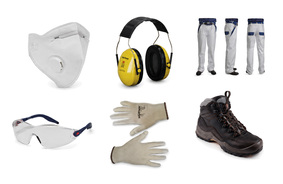 Schutzmasken, Arbeitsschutz, Bekleidung, Handschuhe