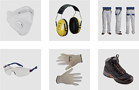 Schutzmasken, Arbeitsschutz, Bekleidung, Handschuhe